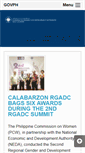Mobile Screenshot of calabarzon.neda.gov.ph